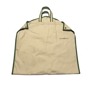 Sid Mashburn Garment Bag Folding Canvas Suit Travel Bag